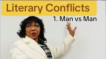 Can you name  6 types literary conflicts? 