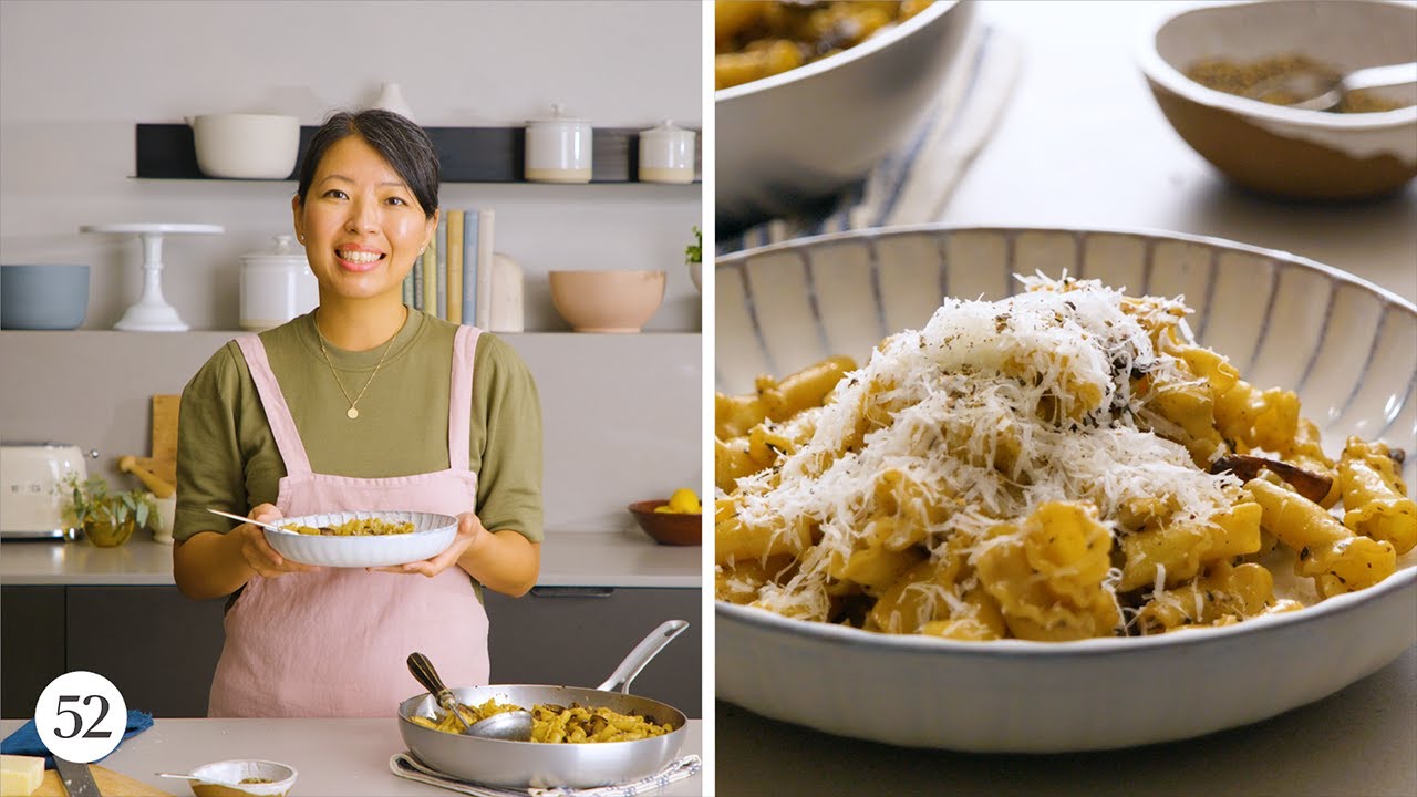 Mushroom Pasta with Pepper & Pecorino | Food52 + Vermont Creamery