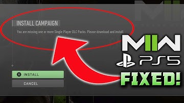 MW2 CAMPAIGN MISSING DLC ERROR FIXED! MW2 PS5 MISSING SINGLE PLAYER DLC ERROR HAS BEEN FIXED!