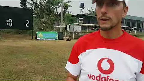 Vodafone National Football coach Christopher Gamel...