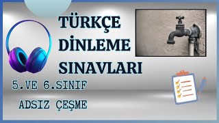 Türkçe Di̇nleme Sinavi 5 Ve 6Sinif Adsiz Çeşme Hasan Ali̇ Yücel