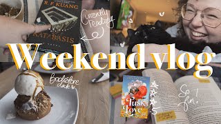 BOOKSTORE DATES, BOOKCLUB, & MOOD READING || a weekend vlog