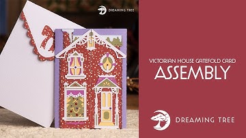 SVG File - Victorian House Gatefold Card - Assembly Tutorial (For Cricut, Silhouette, and ScanNCut)