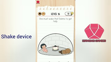 Brain Test 2 Bad Luck Betty Level 16 she must wake that eskimo to get help