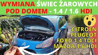 Wymiana Świec Żarowych Pod Domem - Citroen C3 Ii 1.4 Hdi / 1.6 Hdi Psa Peugeot Renault Ford 1.4 Tdci - Youtube