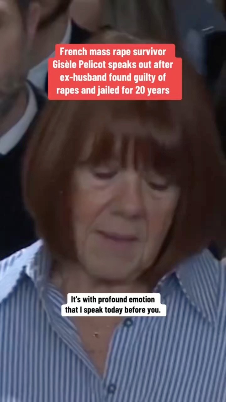 French mass rape survivor speaks out after ex found guilty of rapes, jailed for 20 years #shorts