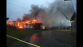Kellmünz Osterberg Brand Einer Maschinenhalle Und Biogasanlage Schaden Min. 2 Mio. Euro