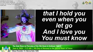 June 6 2024 7:15AM Rosary and Holy Mass on Thursday of the 9th Week in Ordinary Time