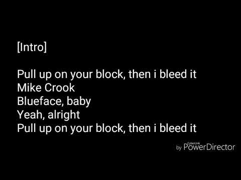 Blueface - Bleed It (Lyric Video)