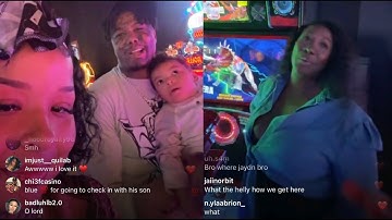 Chrisean Reunites Blueface With Jr But His Mom Karlissa Wasnt Feeling Her Being Around After Release