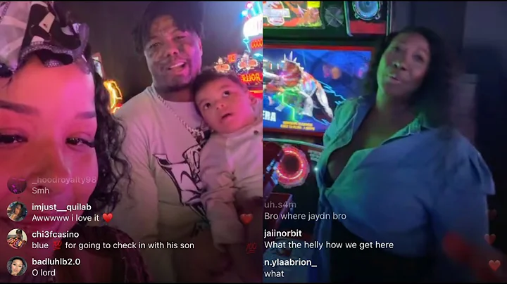 Chrisean Reunites Blueface With Jr But His Mom Karlissa Wasnt Feeling Her Being Around After Release