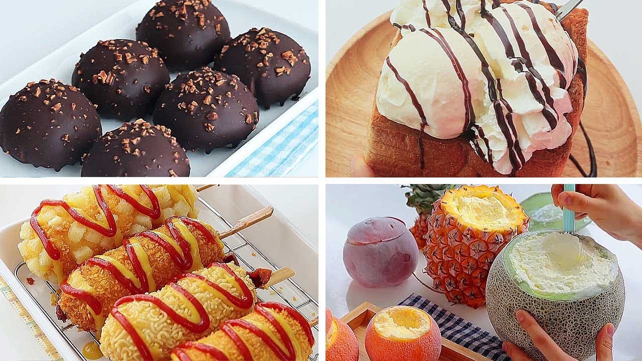 ASMR|Delicious + Chocolate Ice Cream Daifuku & Bread Temptation |Creative Recipes|Cake Story|Cooking