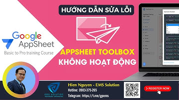 Hướng dẫn xử lý khi Appsheet Toolbox bị disable