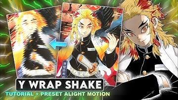 Trending Y wrap shake alight Motion tutorial + preset | Manga edits tutorial alight Motion