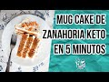 🥕 TORTA DE ZANAHORIA KETO EN 5 MINUTOS | KETO CARROT MUG CAKE | Manu Echeverri