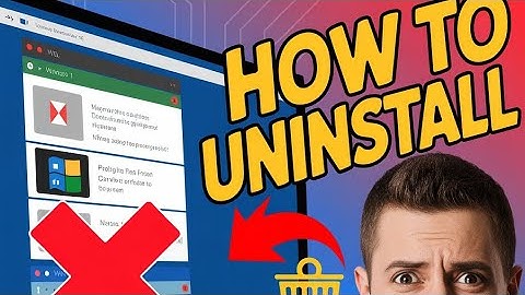 How to uninstall a program/ application from your computer.