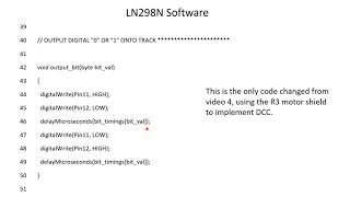 DCC Part 7: LN298N software to implement DCC