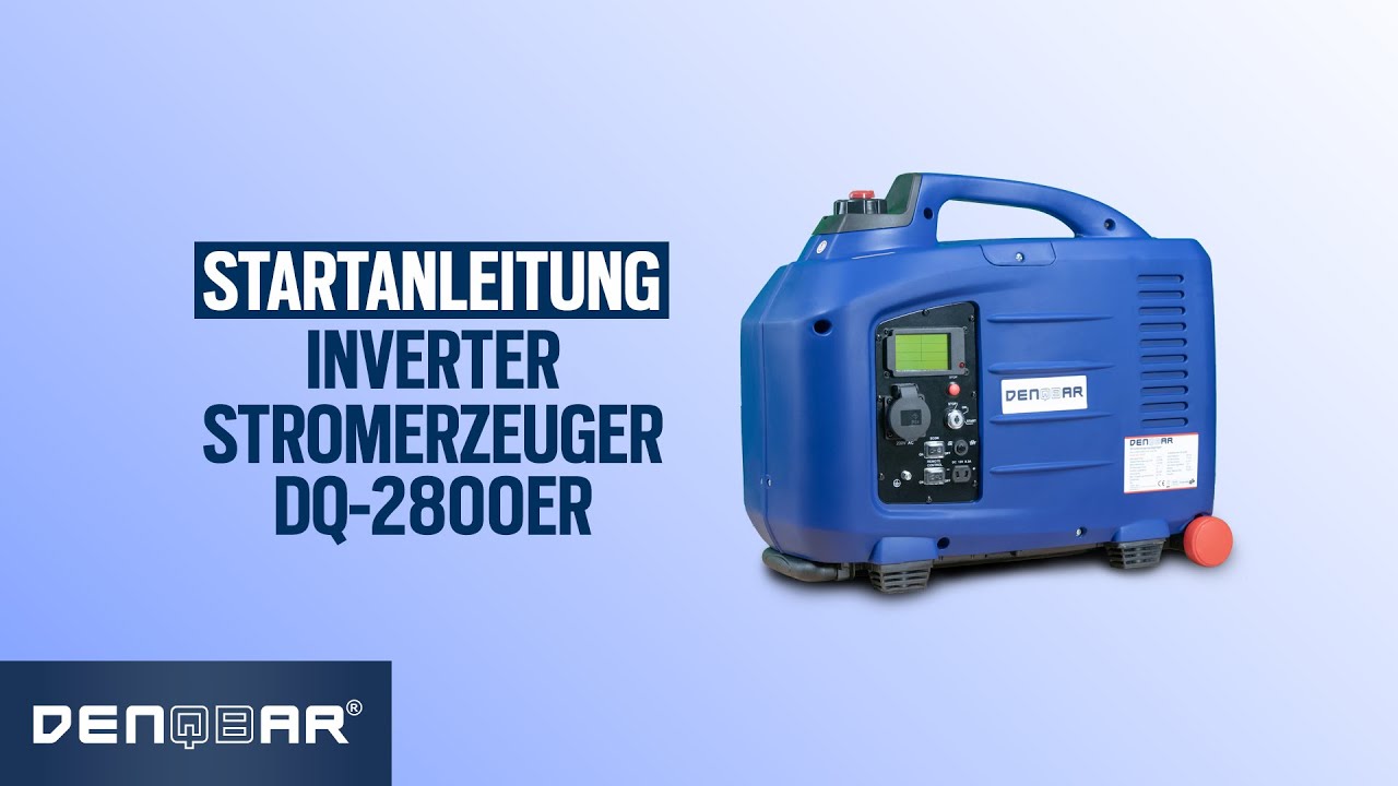 Einfacher Start des DENQBAR DQ-2800ER Inverter Stromerzeugers 