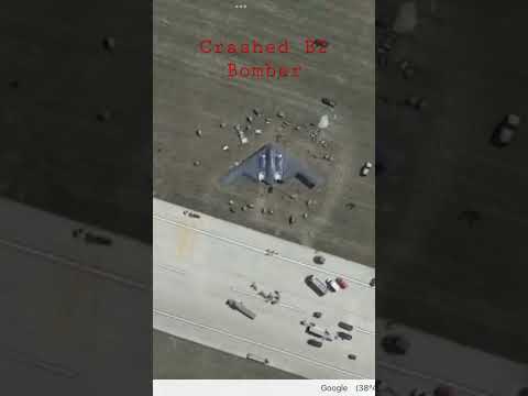 CRASHED B2 BOMBER