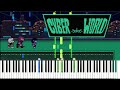 A CYBER&#39;S WORLD? - Deltarune Chapter 2 (Synthesia Piano Tutorial)