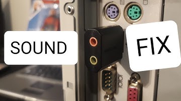 Sound Fix for Windows 98 using a USB Sound card