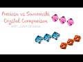 Preciosa vs Swarovski Crystal Beads......Live comparision