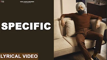 Specific | Tarsem Jassar | Wazir Patar | DEFCON.1 | Latest Punjabi Songs 2022 | Lyrical Video