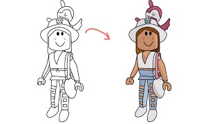 Roblox Avatar Coloring Page Image credit: Roblox Avatar by Yadia Chenia  Permission:  For personal an…