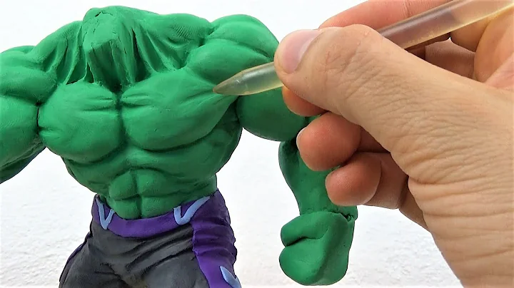 Como hacer a HULK Avengers Escultura de  Plastilin...