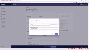 2020 Shopify Course - Basic: Setting Up Email Forwarding
