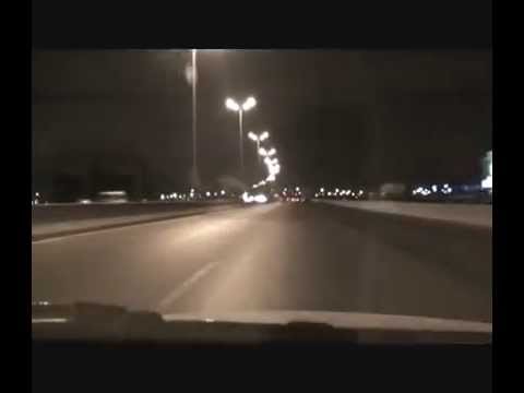 Timelapsed video taken while driving on the Dhahran - Jubail Highway in Eastern Saudi Arabia at night.