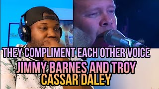 Video thumbnail of "Jimmy Barnes And Troy Cassar Daley | Bird On A Wire | Reaction"