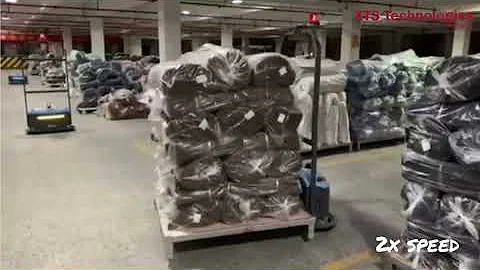 Multiple slam laser navigation pallet truck agv robot pallet handling production warehouse factory