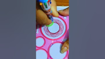 Beautiful Spirograph Art 😍 #spirograph #satisfying #asmr #shorts #shortsfeed #art #ytshorts #style