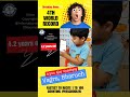 Curious about young talent  🌟 Aryan, just 4 years old, has set four individual #worldrecords  !