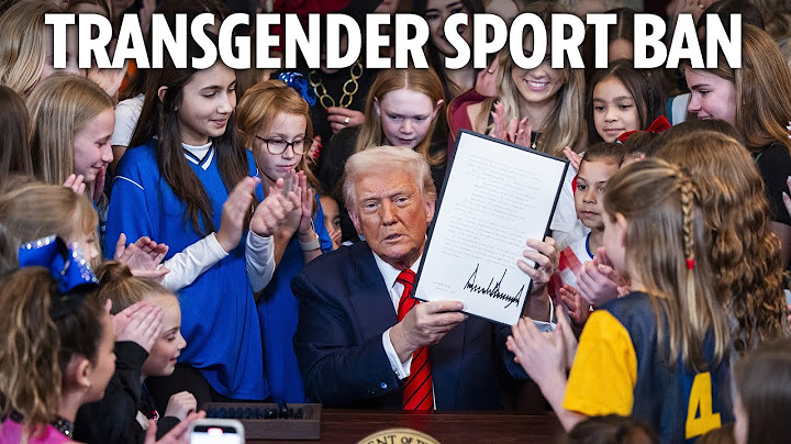 Donald Trump signs order banning transgender women from female sports