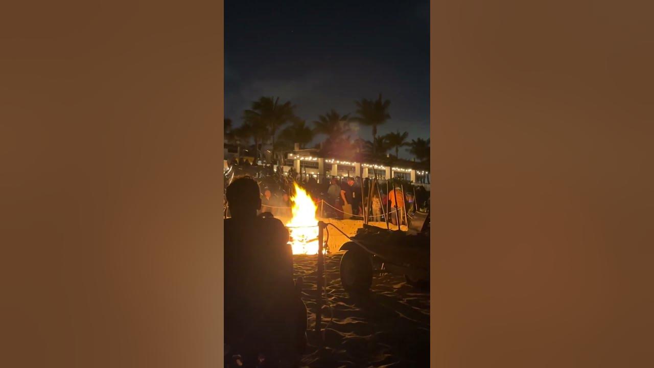 Beach Bonfire Night At Lake Worth Beach Casino Complex shorts YouTube