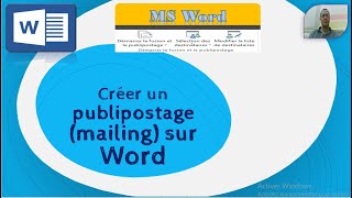 Word 3 - Créer un publipostage sur Word