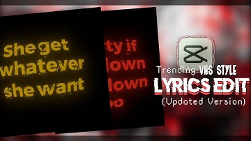 Trending songtekst video tiktok stijl capcut tutorial | raindrop + glow songtekst
