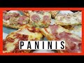 Como hacer PANINIS caseros de jamón York y queso, de atún y aceitunas, de bacon ...