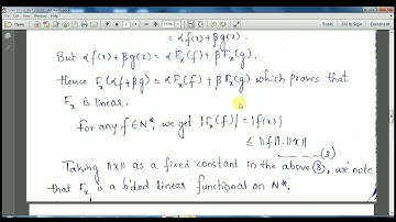 M Sc-2/Functional Analysis/Dual Space/Second Conjugate/Natural Imbedding Of N into N**/Class-12