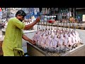 Pakistani Street Food - FULL CHICKEN ROAST and WHOLE FRIED CHICKEN Karachi Pakistan