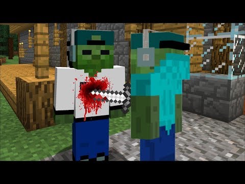 Friendly Zombie Mark Kills Zombie Matty In Minecraft Youtube - roblox games video sambi