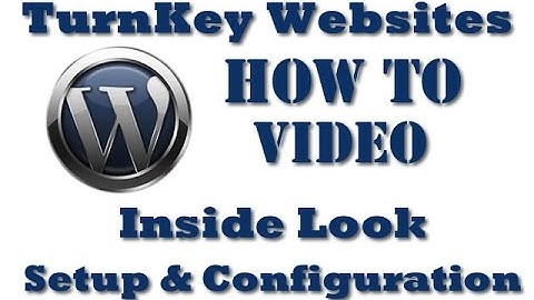 Wordpress Turnkey Websites Installation and Configuration