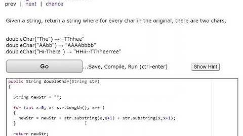 codingBat String 2 doubleChar