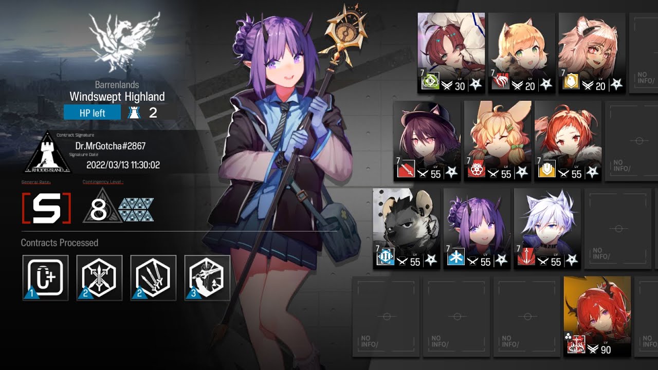 【明日方舟/Arknights】【Contingency Contract #6 Wild Scales】Day 13 Rotating Map Risk 8 Low End + Surtr