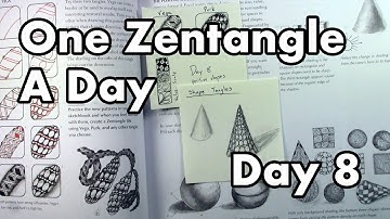 Vega, Purk, Zen-Doodling 3D Shapes - One Zentangle A Day (Day 8)