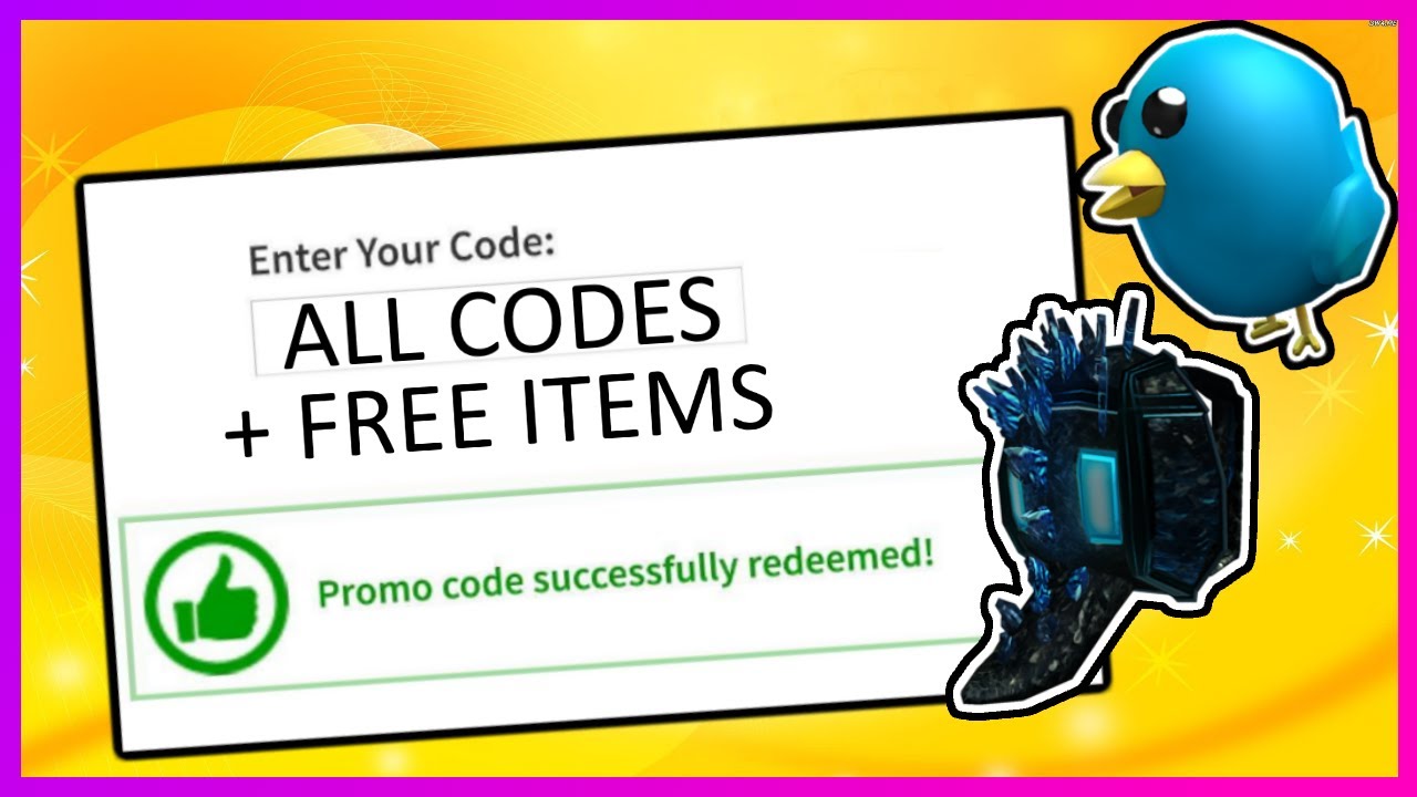 September 2019 All Working Promo Codes In Roblox Event Items - 