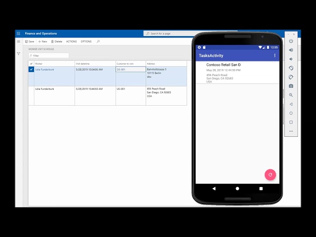 Dynamics 365FO Android App Azure notification hubs Integration Demo