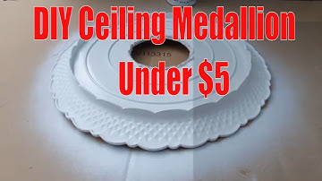 I Made A DIY Ceiling Medellion In A Few Simple Steps